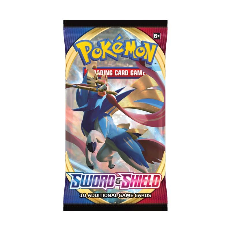 Pokemon TCG Sword & Shield Base Set Booster Pack - 10 Cards