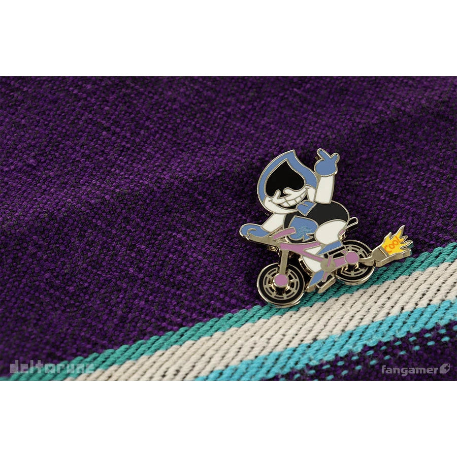 Deltarune Cool Bike Lancer Spinning Enamel Pin - Nina Matsumoto - Fangamer