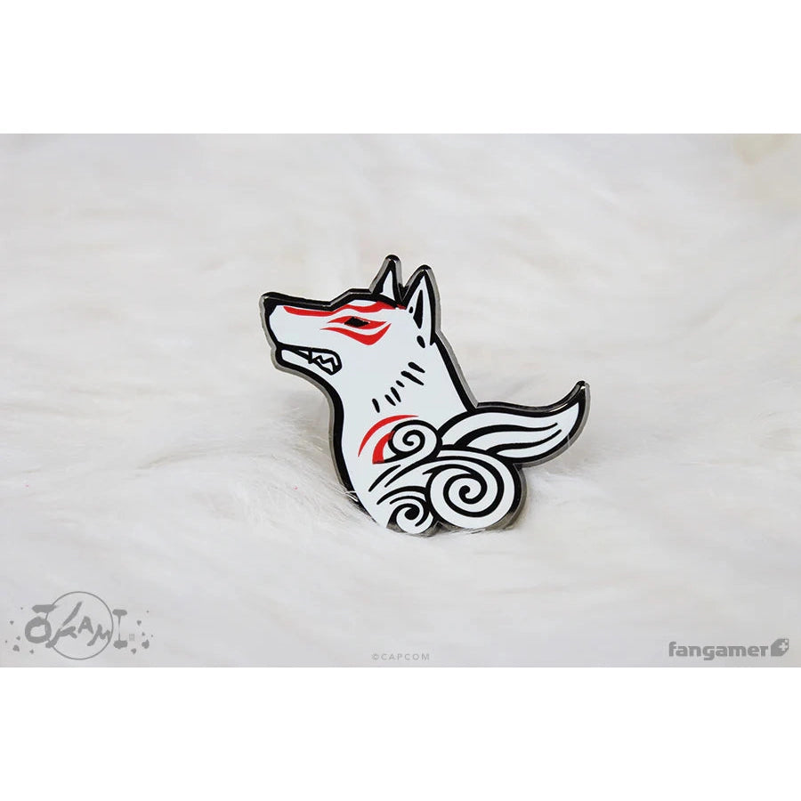 Okami Amaterasu Enamel Pin - by Nina Matsumoto - Fangamer, Capcom