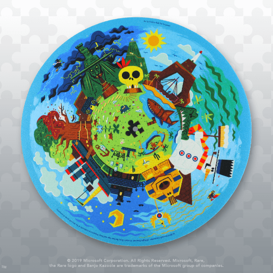 Banjo-Kazooie Spiral Mountain Felt Slipmat