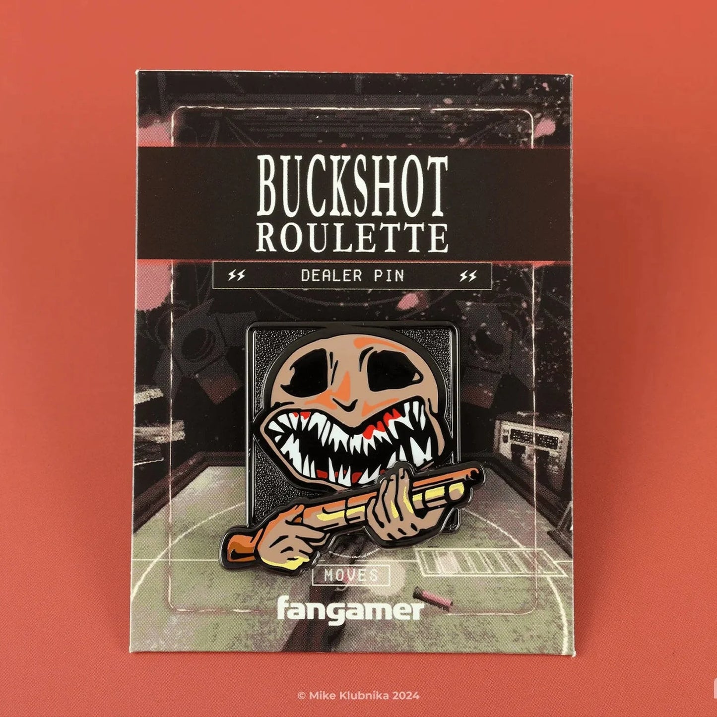 Buckshot Roulette: The Dealer Pin - by Chihiro Sakaida - Fangamer