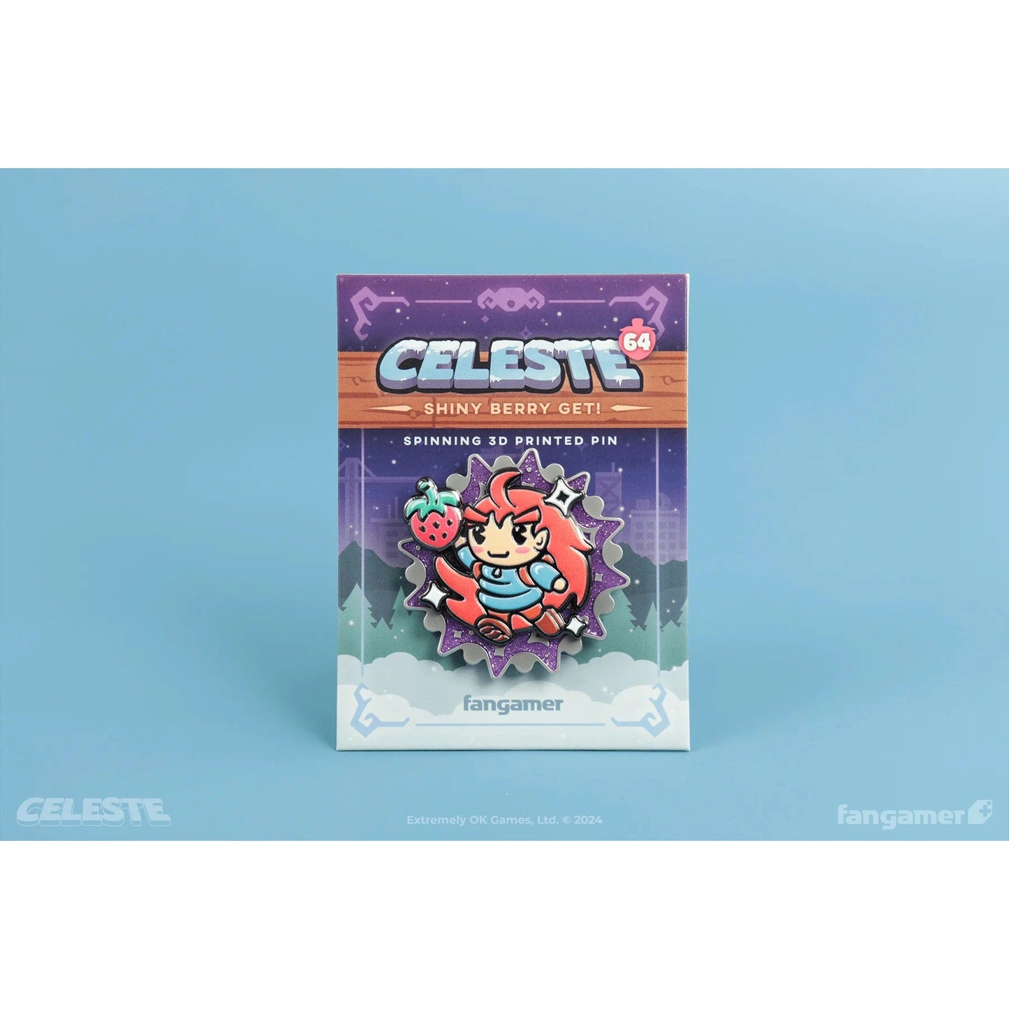 Celeste 64 Shiny Berry Get! Spinning Pin - Fangamer