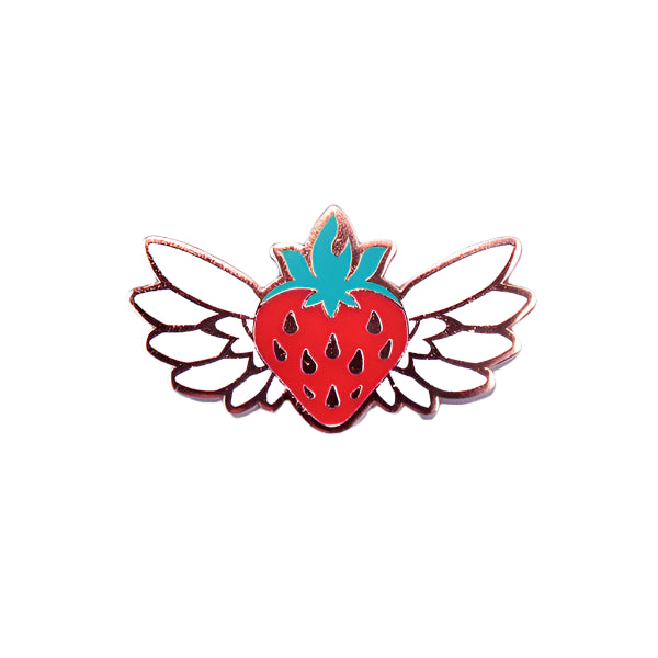 Celeste Flying Strawberry Pin - Jon Kay - Fangamer