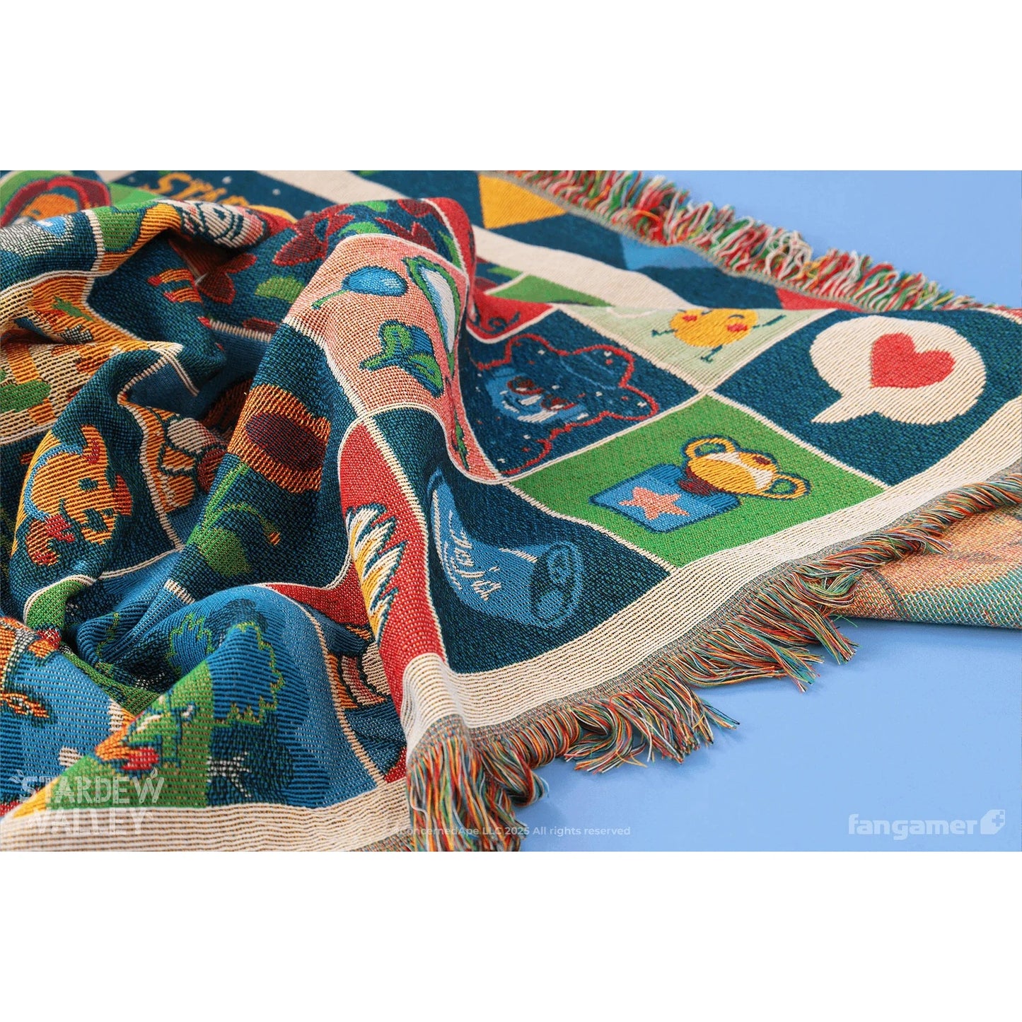 Stardew Valley Farmhouse Patchwork Throw Blanket - Fangamer