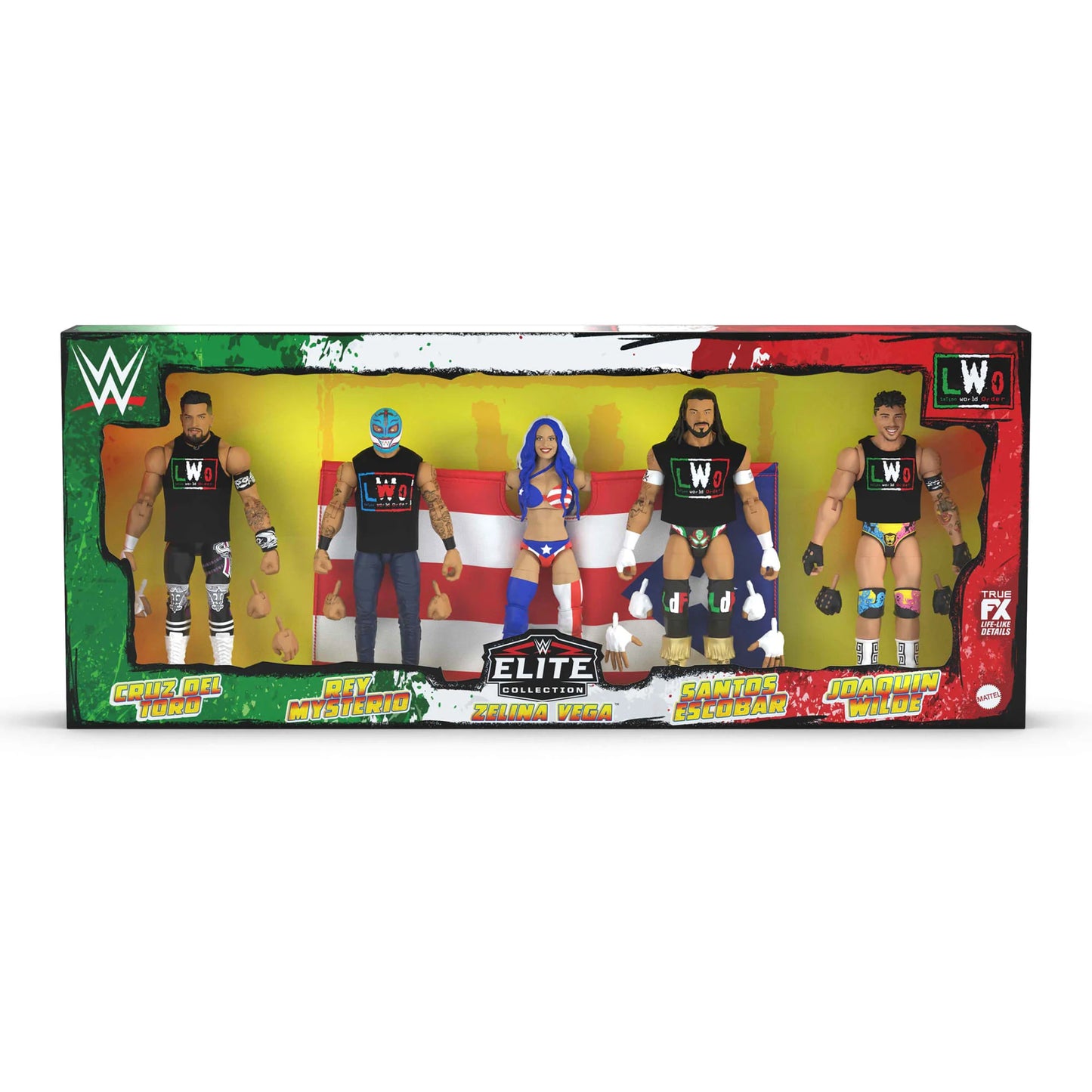 WWE Elite Collection Latino World Order LWO Action Figure 5-Pack - Mattel - Creations Exclusive