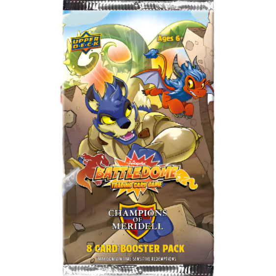 Neopets Battledome TCG Champions of Meridell Booster Pack - 8 Cards - Upper Deck