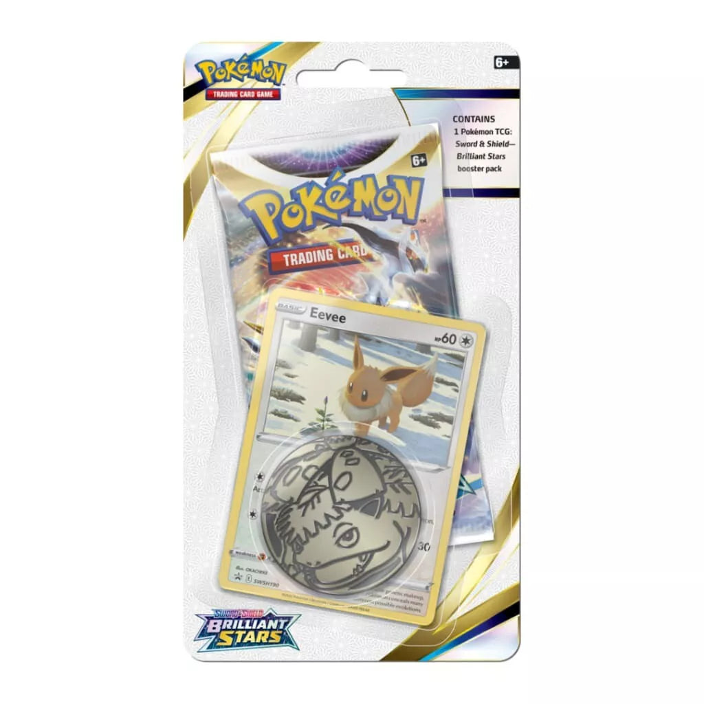 Pokemon TCG Sword & Shield Brilliant Stars Booster Pack - 10 Cards, Blister Package