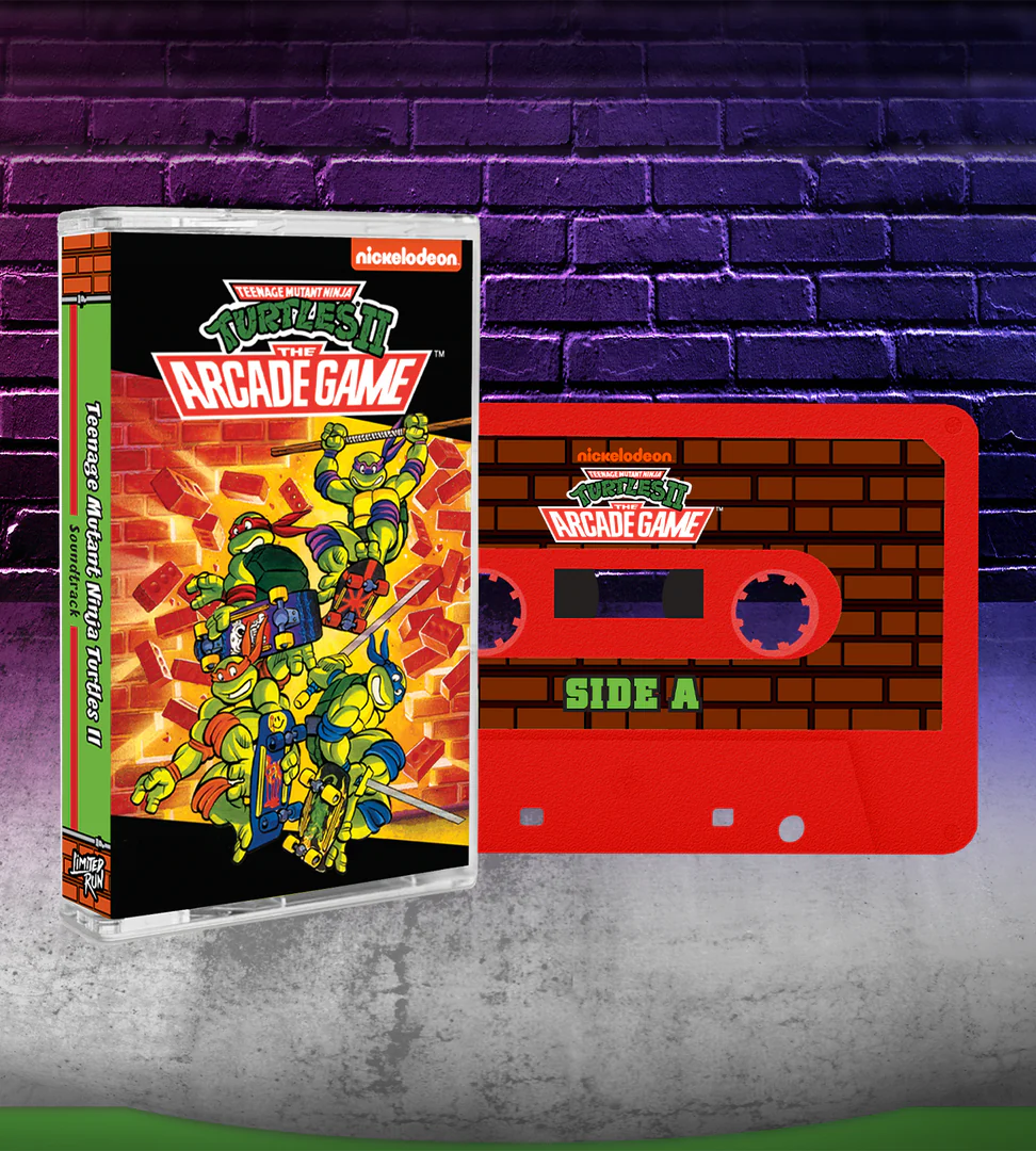 Teenage Mutant Ninja Turtles II: The Arcade Game NES Soundtrack - Cassette Tape Red - Nickelodeon, Limited Run Games