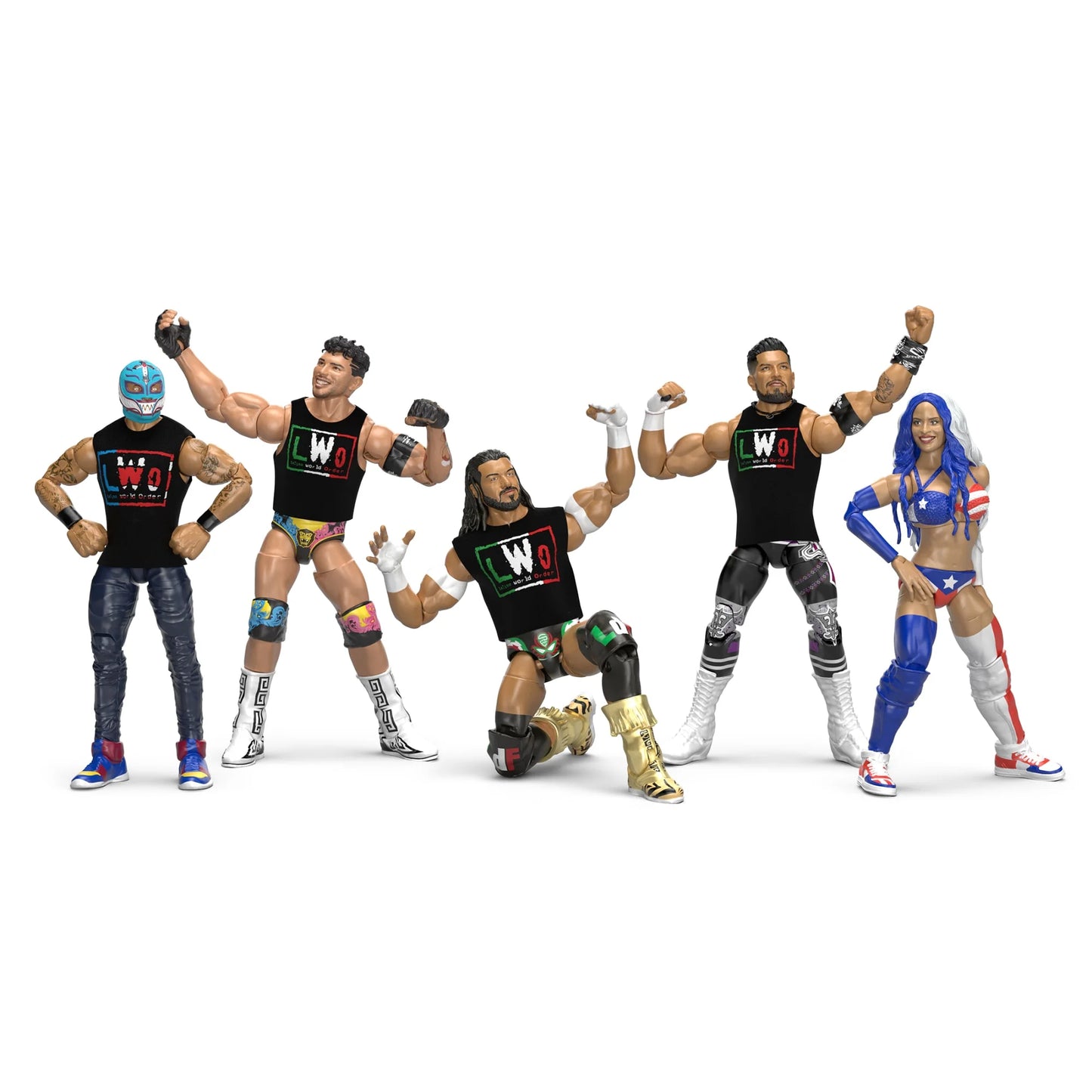 WWE Elite Collection Latino World Order LWO Action Figure 5-Pack - Mattel - Creations Exclusive