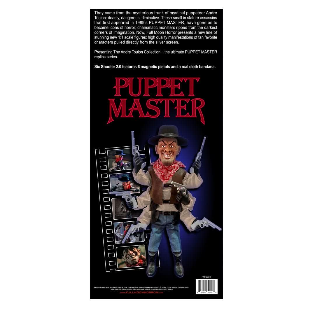 Puppet Master Six Shooter 1:1 Scale Film-Accurate Replica Statue Figure - Full Moon Features - The Andre Toulon Collection