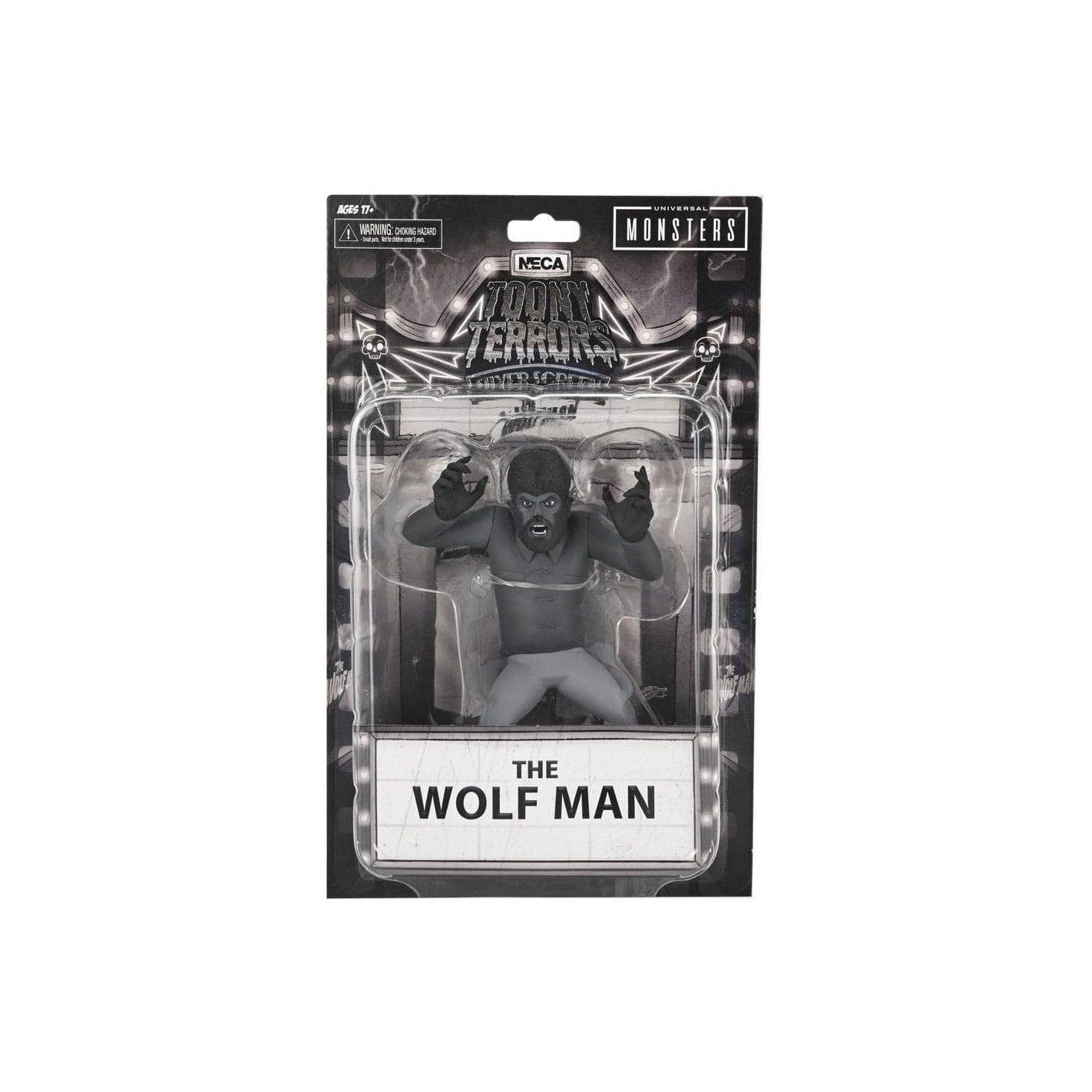 Universal Monsters Wolf Man Silver Screen Edition Figure - NECA - Toony Terrors