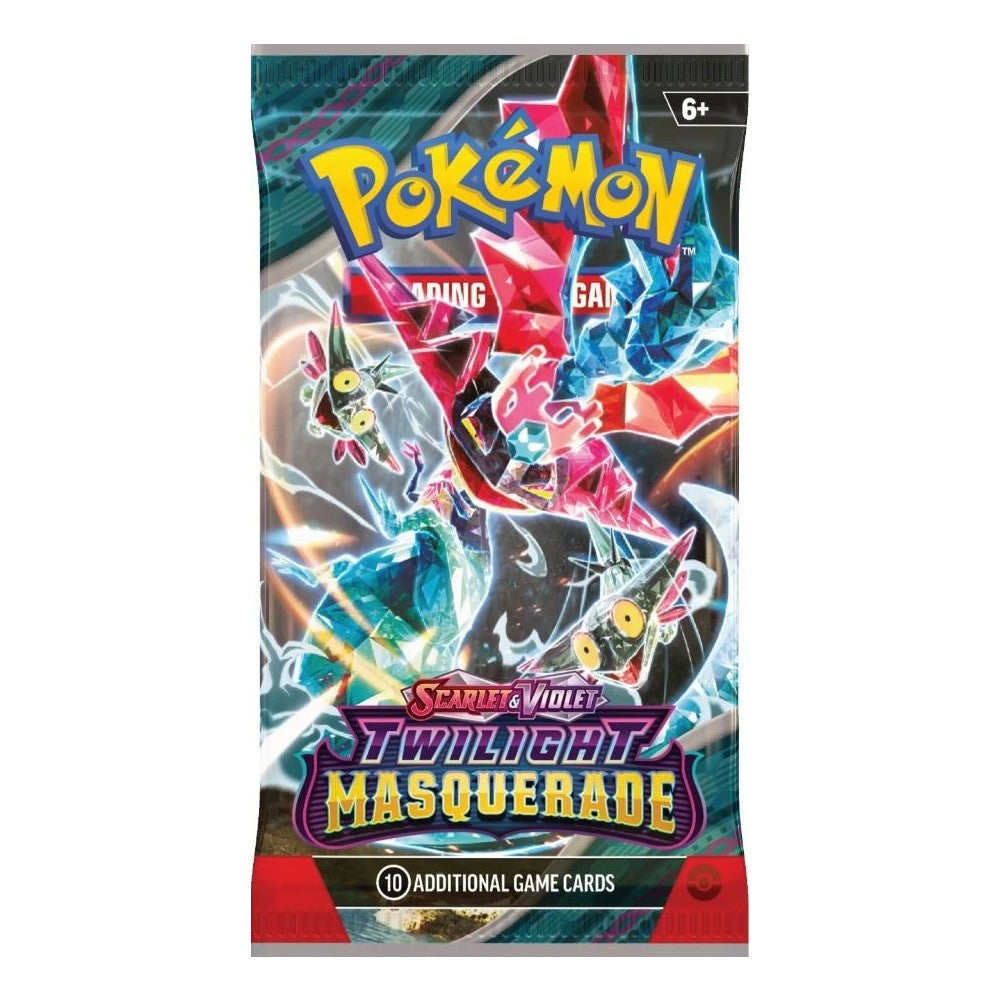 Pokemon TCG Scarlet & Violet Twilight Masquerade Booster Pack - 10 Cards