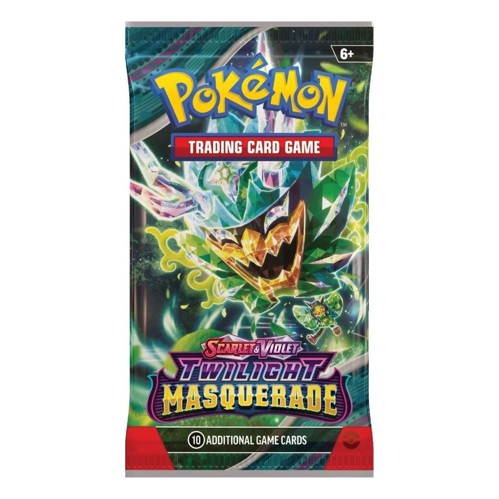 Pokemon TCG Scarlet & Violet Twilight Masquerade Booster Pack - 10 Cards