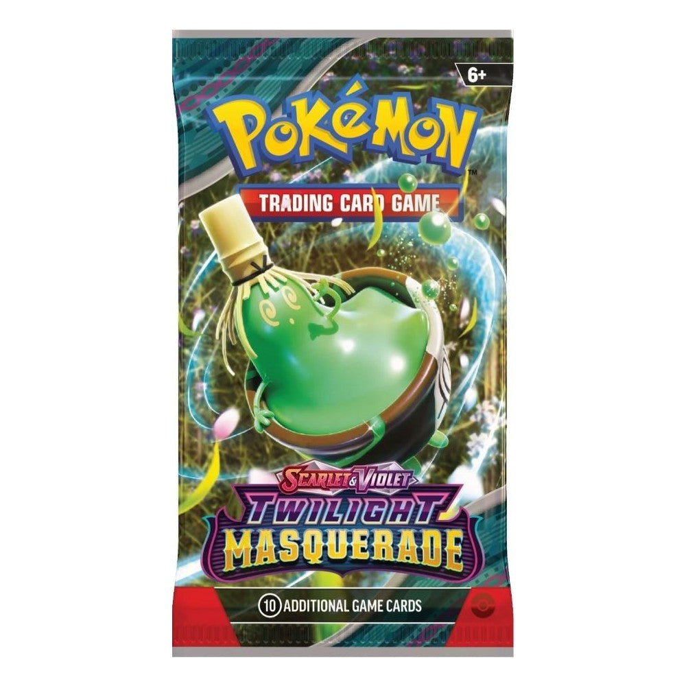 Pokemon TCG Scarlet & Violet Twilight Masquerade Booster Pack - 10 Cards