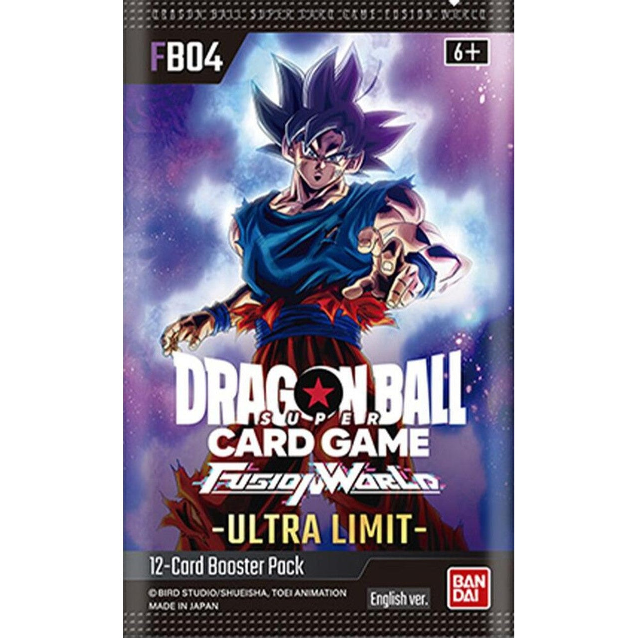 Dragon Ball Super TCG Fusion World Ultra Limit Booster Pack FB04 - 12 Cards - Bandai