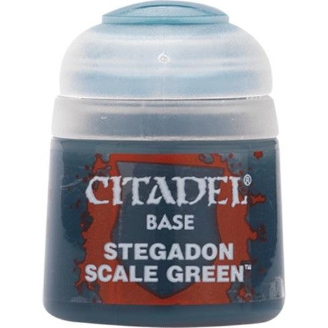 Citadel Base: Stegadon Scale Green - Warhammer Model Paint, 12ml Pot - Games Workshop