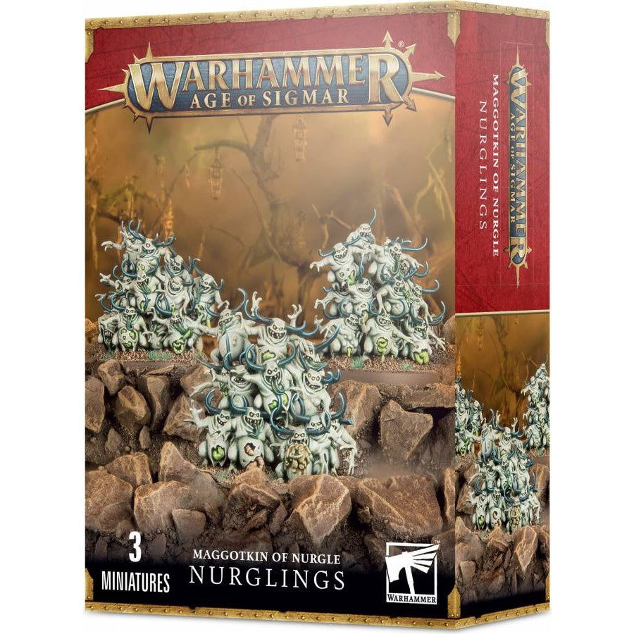 Warhammer: Age of Sigmar Maggotkin of Nurgle Nurglings - 3 Miniatures - Games Workshop