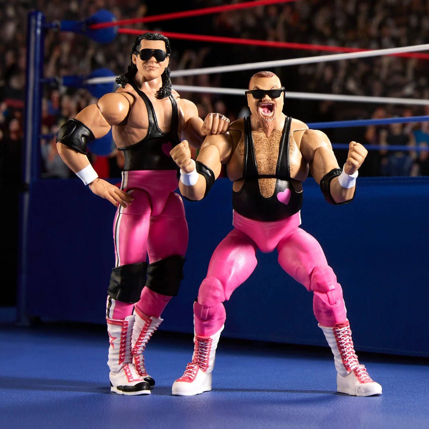 WWE Ultimate Edition Coliseum Collection Hart Foundation Bret "Hit Man" Hart & Jim "The Anvil" Neidhart - Action Figure 2-Pack - Mattel Creations Exclusive!