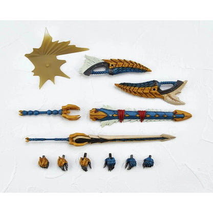 Monster Hunter Swordsman Zinogre Armor Set Action Figure - Kaiyodo - Revoltech Amazing Yamaguchi
