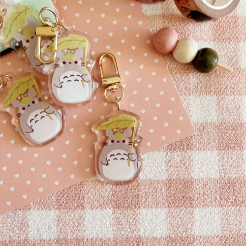 My Neighbor Totoro Keychain - Clear Acrylic - Cherry Rabbit, Ghibli