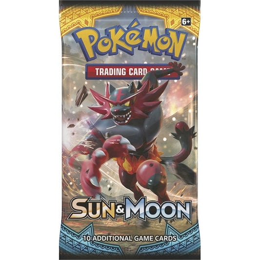 Pokemon Sun & Moon Base Set Booster Pack - 10 Cards