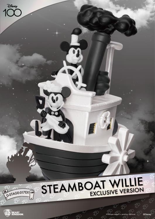 Disney D-Stage DS-017EX Steamboat Willie (Exclusive Ver.) Statue - Beast Kingdom - (Mickey Mouse)