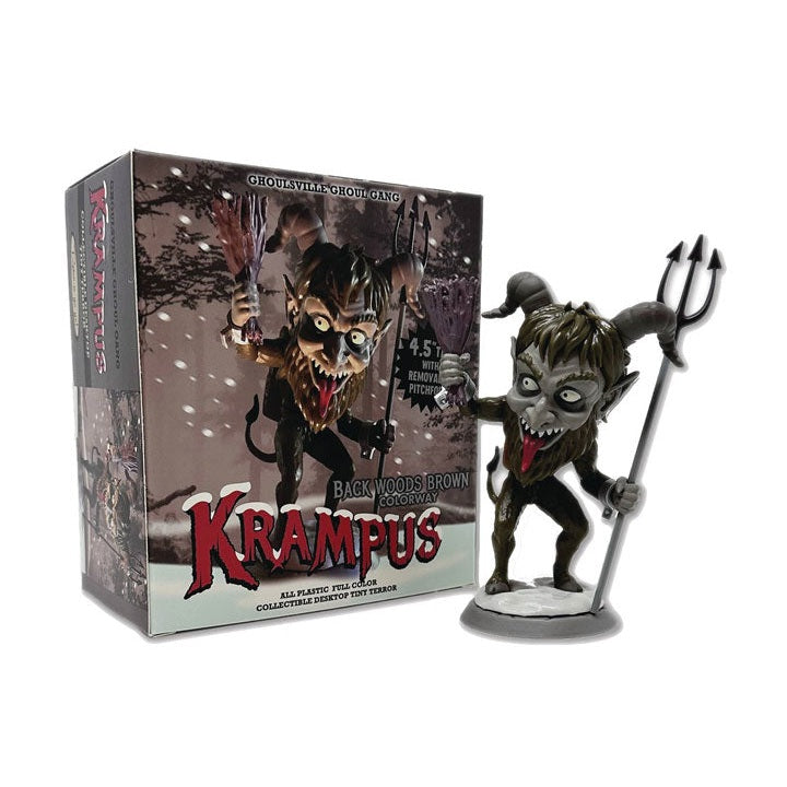 Ghoulsville Ghoul Gang Krampus Back Woods Brown Figure - Retro-A-Go-Go - Tiny Terror