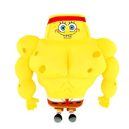 SpongeBob SquarePants Muscle SpongeBob - 12" Plush Stuffed Toy - K-Wonderland