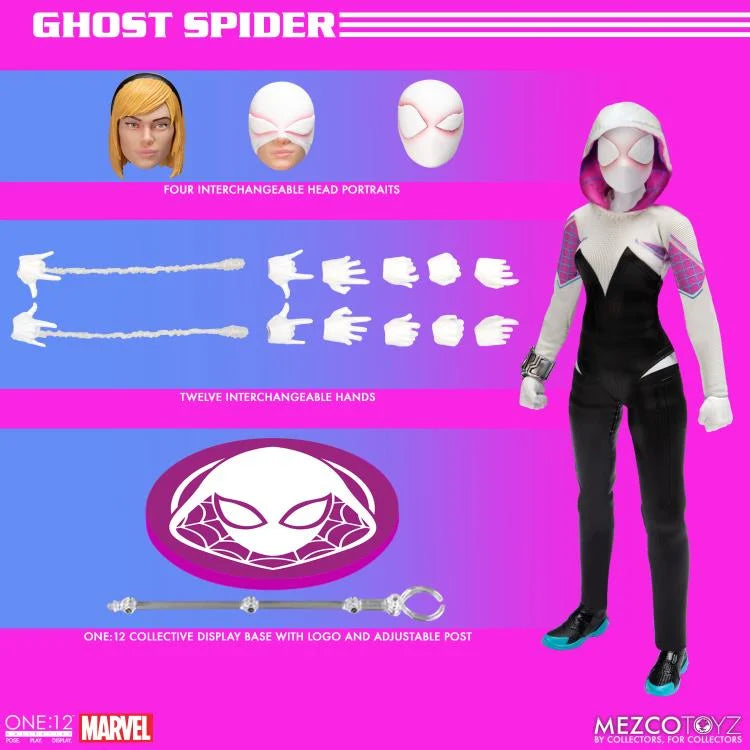 Marvel Comics Ghost Spider Spider-Gwen Action Figure - Mezco Toys - One:12 Collective