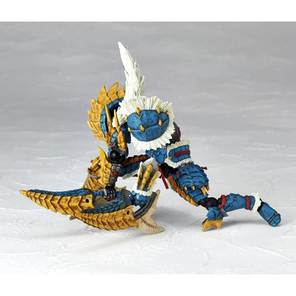 Monster Hunter Swordsman Zinogre Armor Set Action Figure - Kaiyodo - Revoltech Amazing Yamaguchi