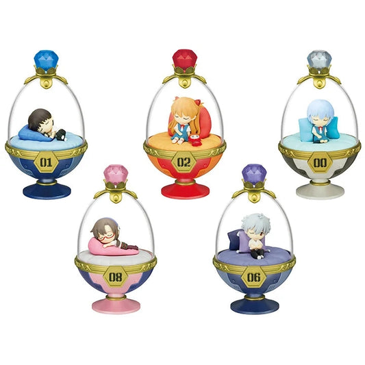 Evangelion Dreaming Pot Blind Box - 1 Random Figure, 5 Possible Designs - Re-Ment