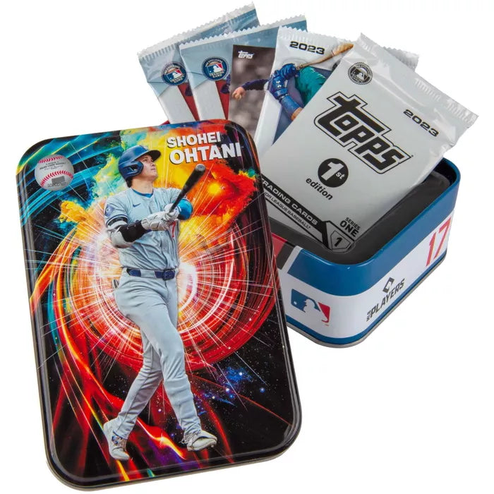 2025 Baseball Championship Collector Tin - 4 Packs + Bonus Card - MJ Holding