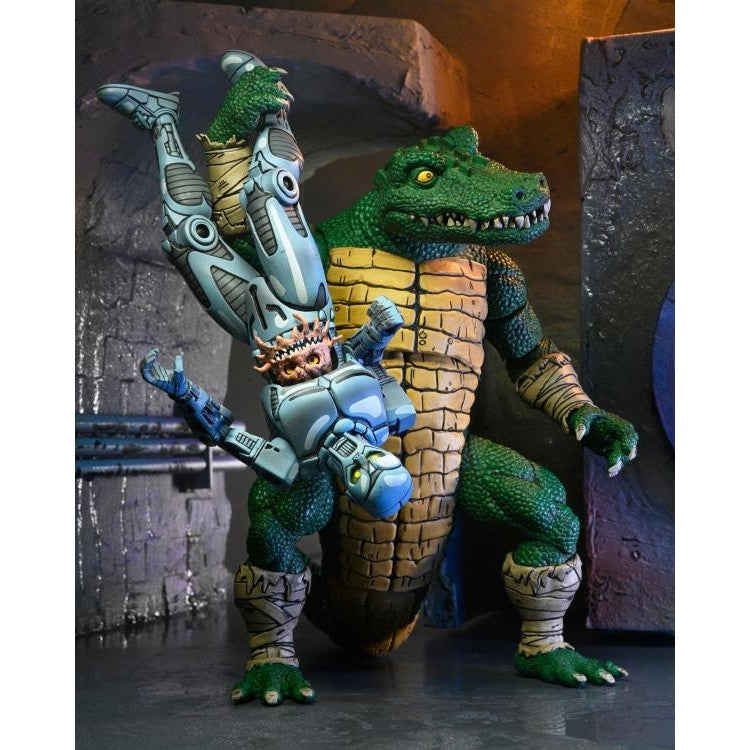 Teenage Mutant Ninja Turtles Leatherhead Deluxe Action Figure - NECA - Mirage Comics
