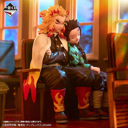 Demon Slayer: Kimetsu no Yaiba Tanjiro Kamado & Kyojuro Rengoku Locus Statue Figure - Bandai Spirits - Ichibansho Revible Moment