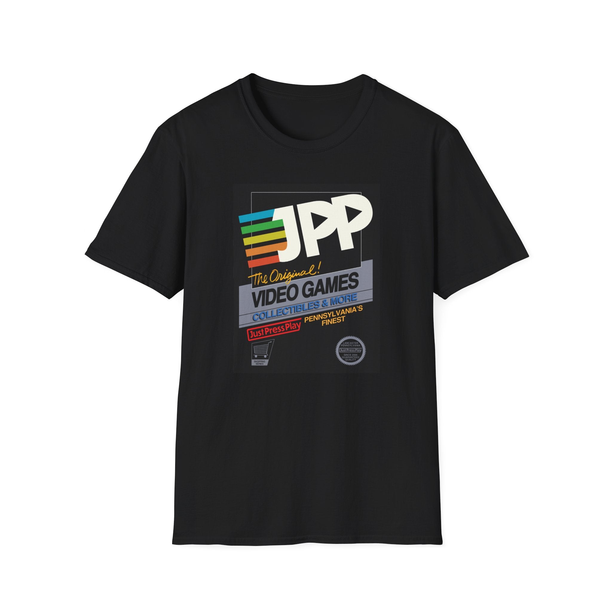 T-Shirt Donna Press Play On Tape – The Home Computer 64, Linea Classic, 100% Cotone 185 Gr/mq, Stampa Artigianale