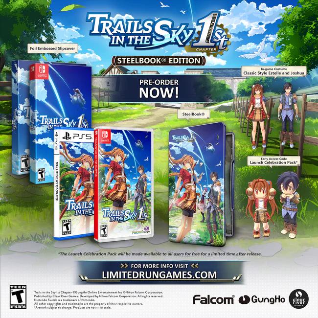 Trails in the Sky 1st Chapter SteelBook Edition - Nintendo Switch
