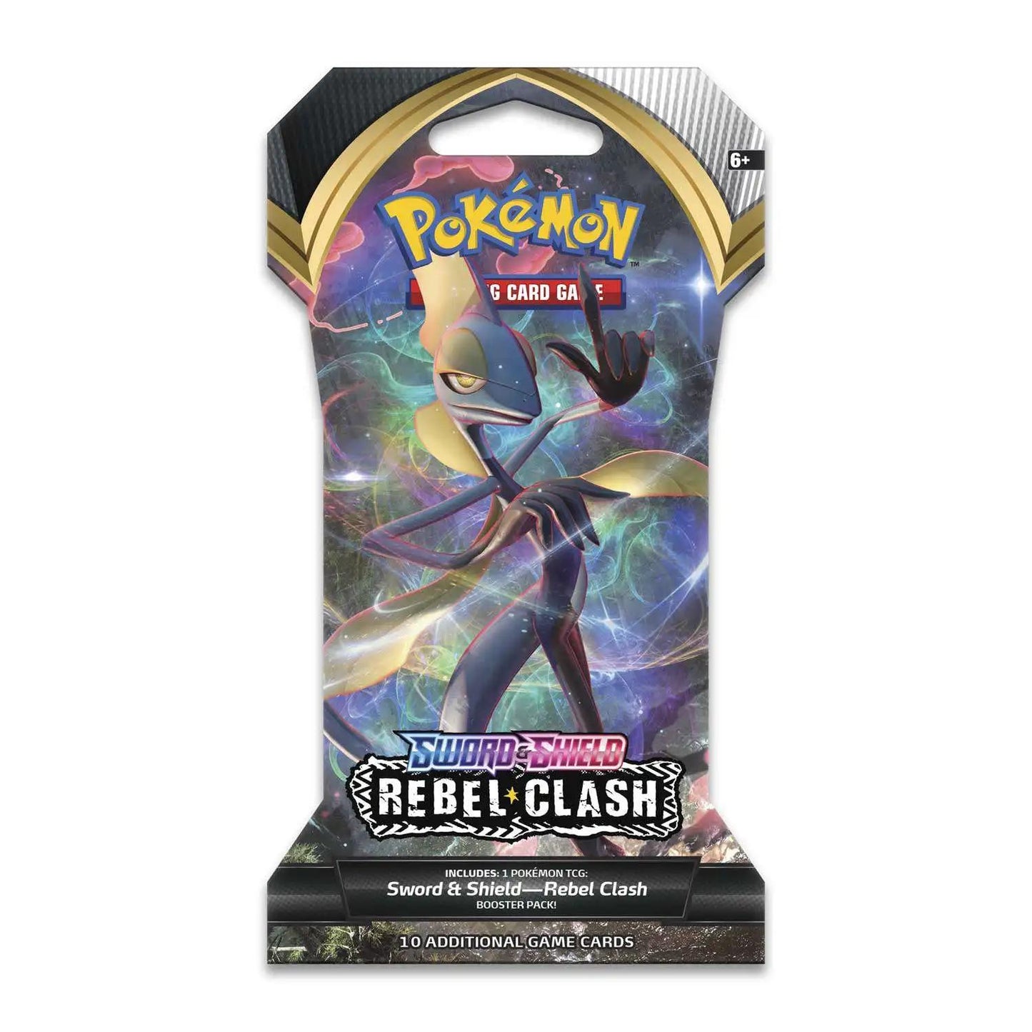 Pokemon TCG Sword & Shield Rebel Clash Sleeved Booster Pack - 10 Cards