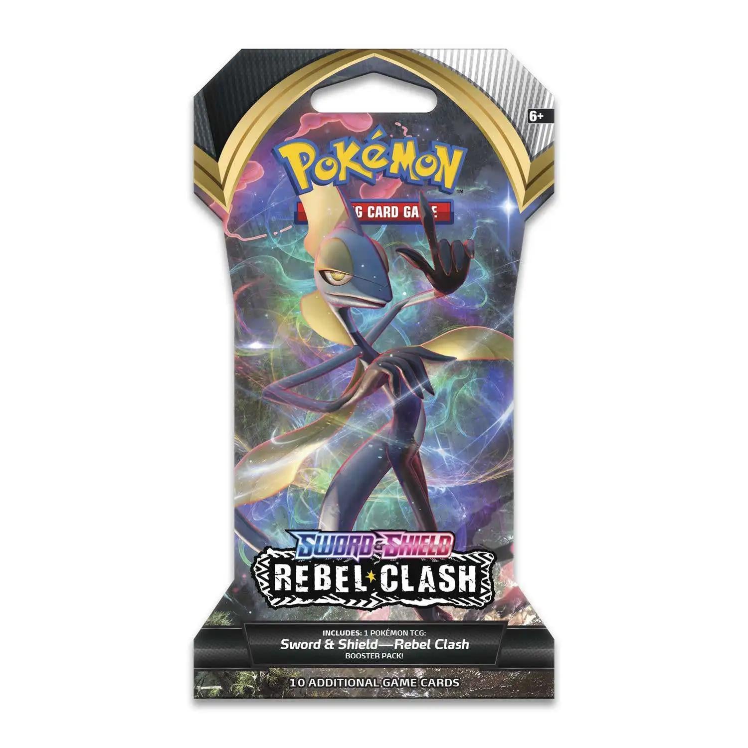 Pokemon TCG Sword & Shield Rebel Clash Sleeved Booster Pack - 10 Cards