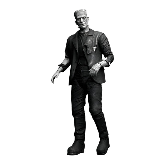 Universal Monsters Bride of Frankenstein Frankenstein's Monster Black & White Ver. Ultimate Action Figure - NECA