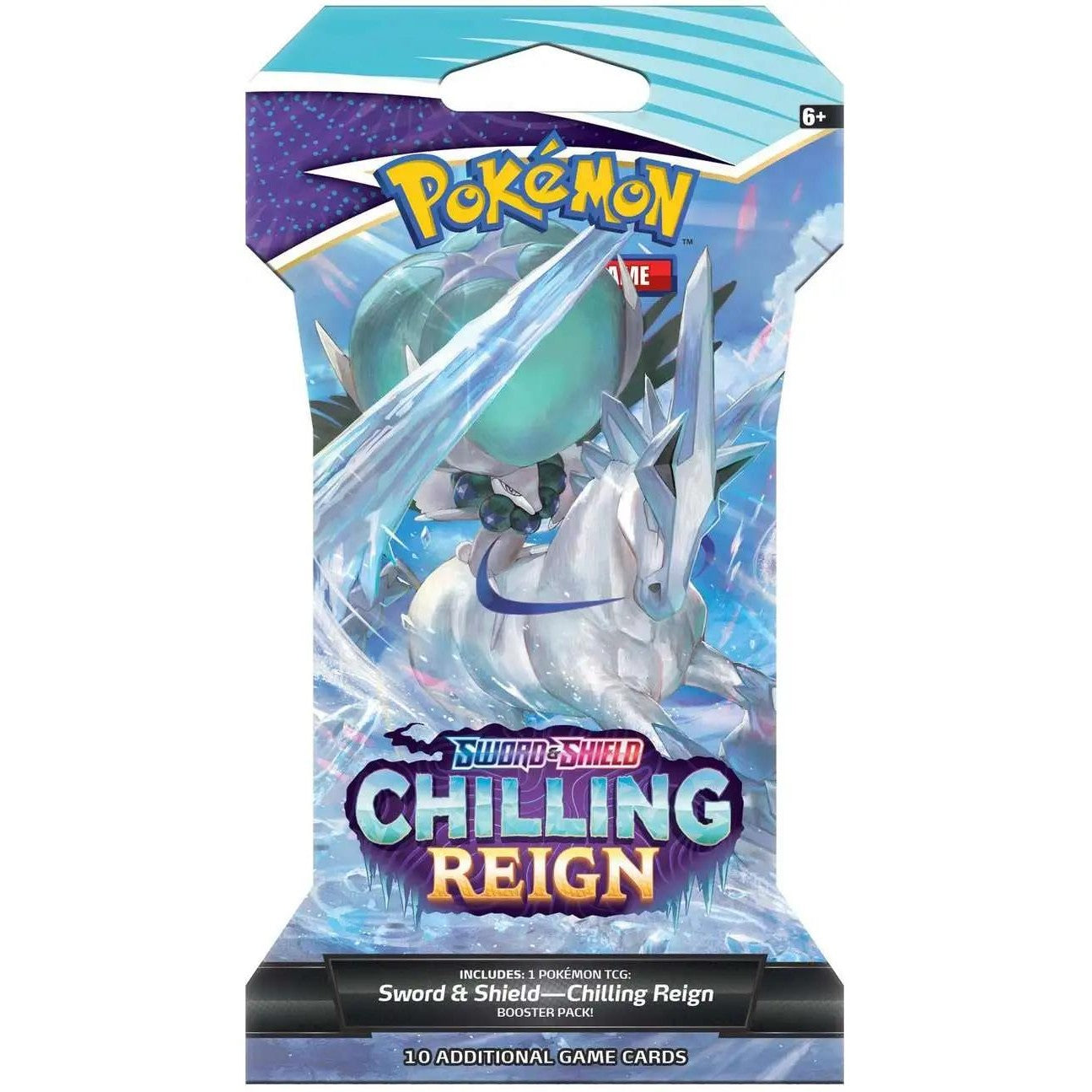 Pokemon Sword & Shield Chilling Reign Sleeved Booster Pack - 10 Cards