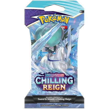 Pokemon Sword & Shield Chilling Reign Sleeved Booster Pack - 10 Cards