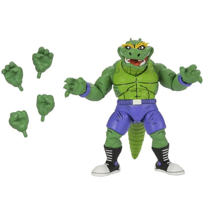 Teenage Mutant Ninja Turtles Adventures Stump Wrestling Leatherhead Archie Comics Action Figure - NECA