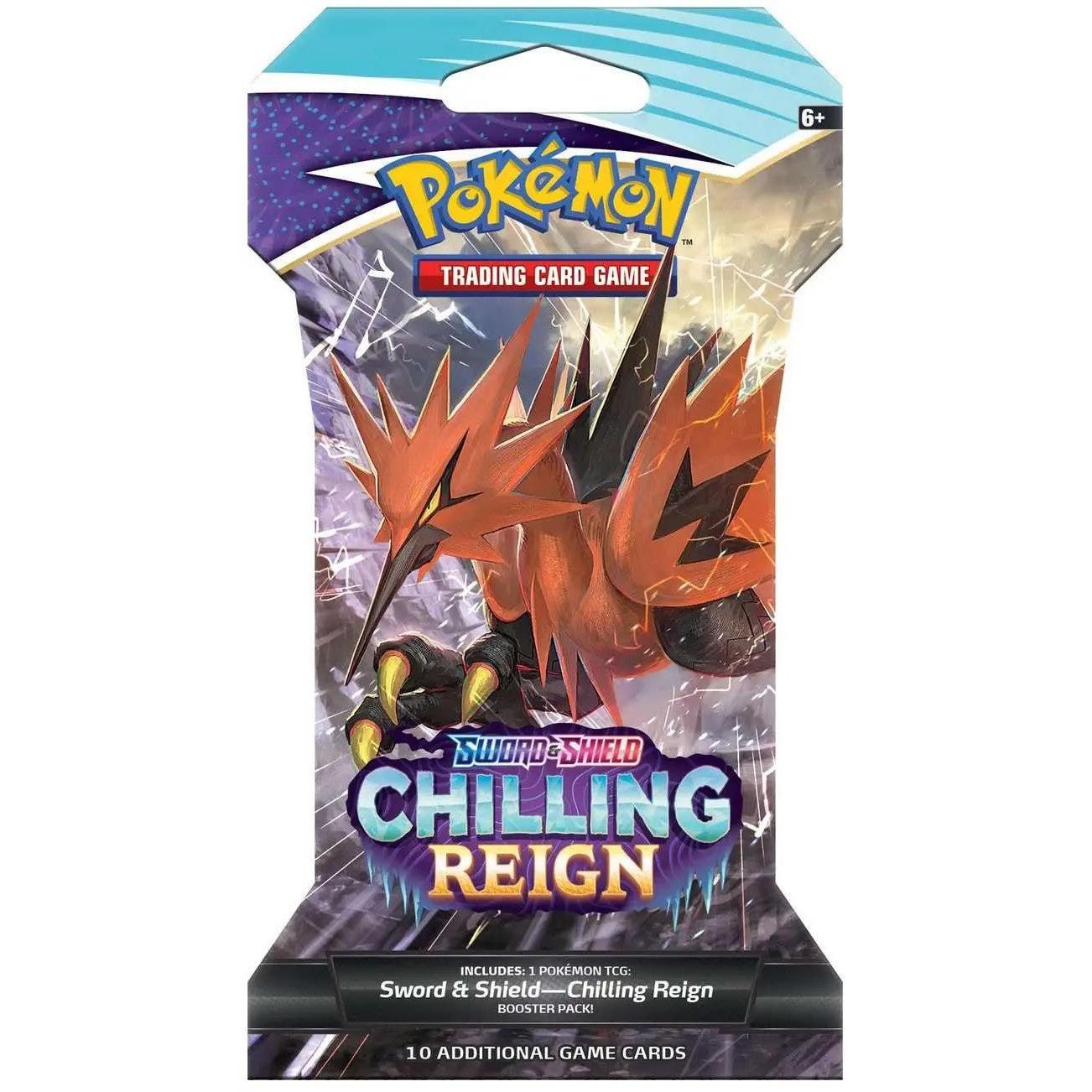 Pokemon Sword & Shield Chilling Reign Sleeved Booster Pack - 10 Cards