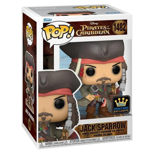 Pirates of the Caribbean: The Curse of the Black Pearl Jack Sparrow Vinyl Figure - Funko Pop! Movies #1482 - Specialty Series Exclusive!