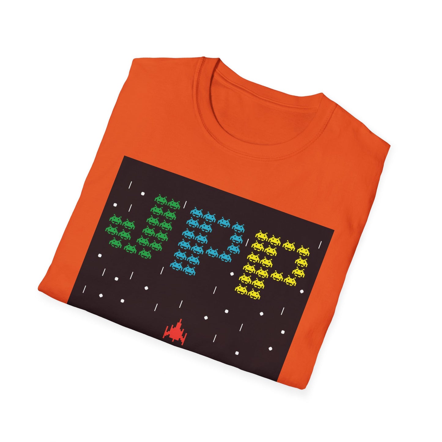 Just Press Play Unisex Softstyle T-Shirt - Invader