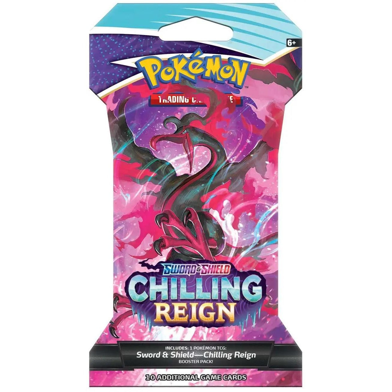 Pokemon Sword & Shield Chilling Reign Sleeved Booster Pack - 10 Cards