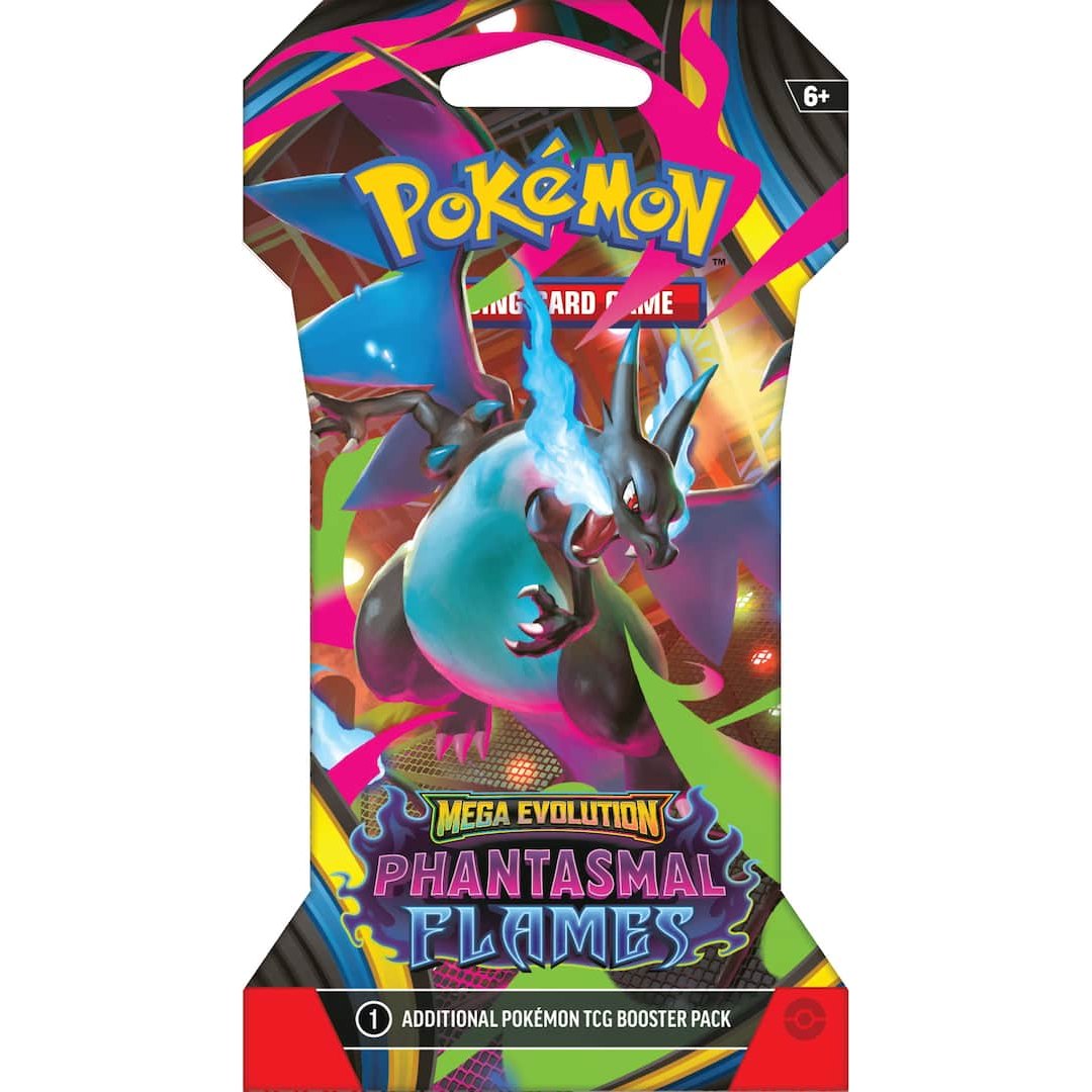 PokPhantasmal Flames Sleeved Booster Pack - 10 Cards, Ages 6+