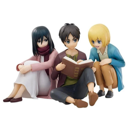 Attack on Titan Eren Jaeger, Mikasa Ackerman & Armin Arlert Rumbling Figure - Bandai Spirits Ichibansho