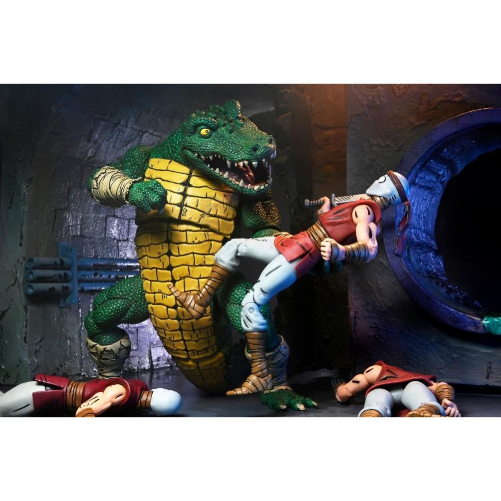 Teenage Mutant Ninja Turtles Leatherhead Deluxe Action Figure - NECA - Mirage Comics