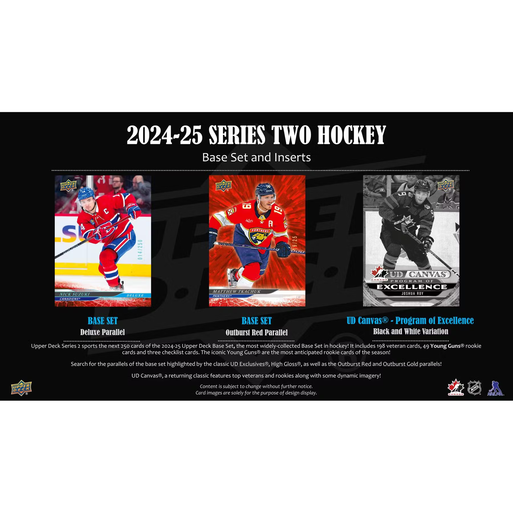 2024-25 NHL Hockey Series 2 Hobby Pack - 12 Cards - Upper Deck